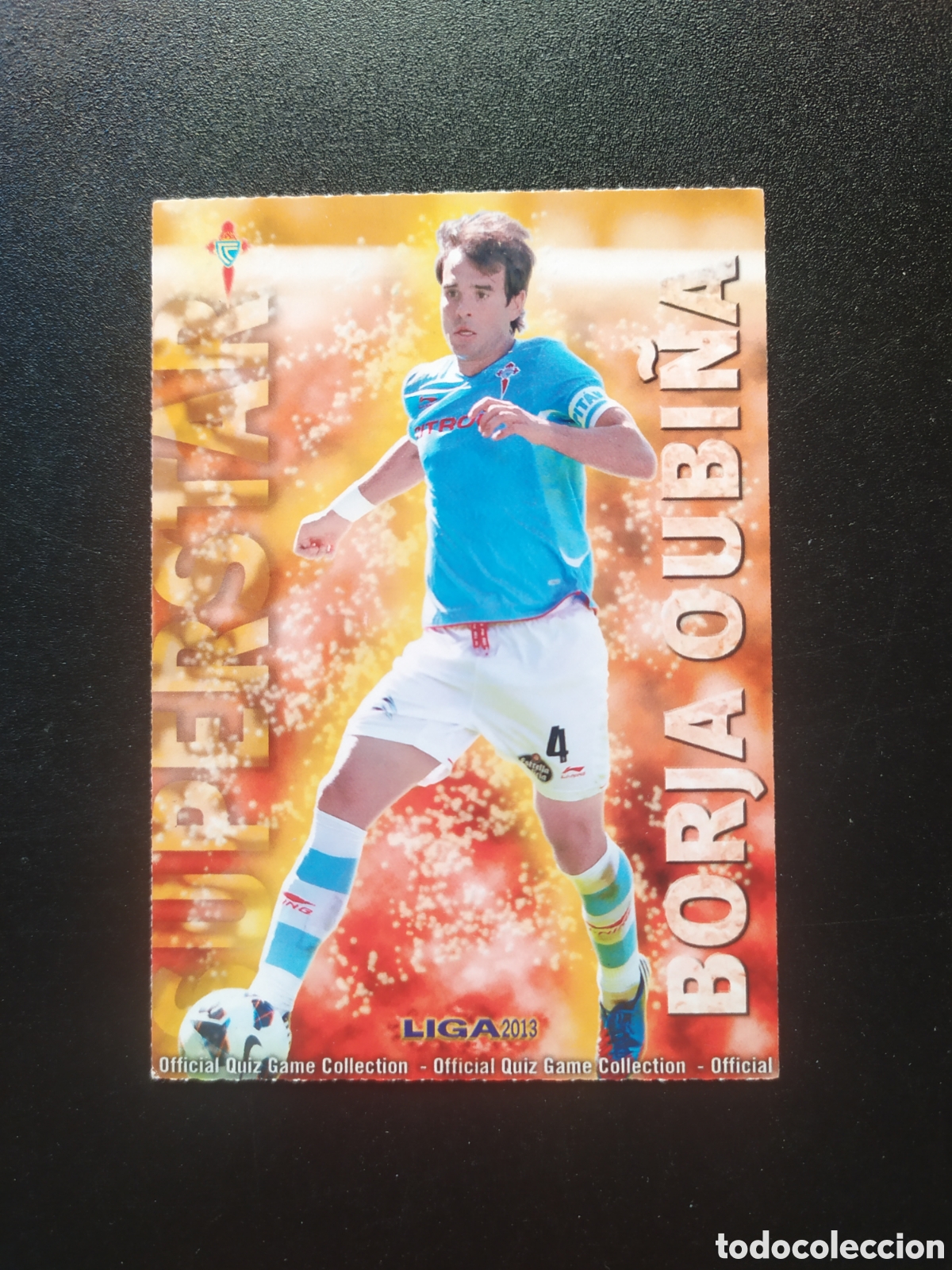 Cromos de F&uacute;tbol: Mundicromo fichas Liga 2012 2013 12 13 Borja Oubi&ntilde;a superstar mate n&deg; 510 Celta Vigo