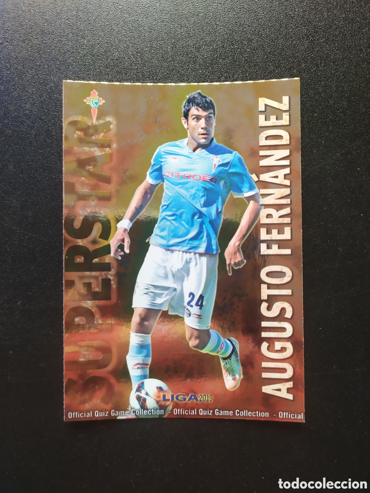 Cromos de F&uacute;tbol: Mundicromo fichas Liga 2012 2013 12 13 Augusto Fern&aacute;ndez superstar brillo liso n&deg; 511 Celta Vigo