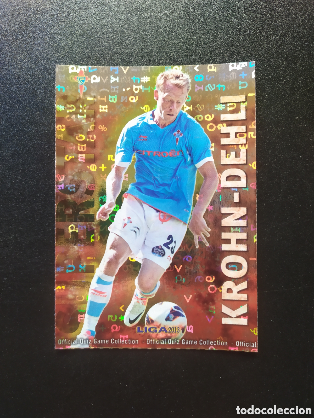 Cromos de F&uacute;tbol: Mundicromo fichas Liga 2012 2013 12 13 Krohn-dehli superstar brillo letras n&deg; 513 Celta Vigo