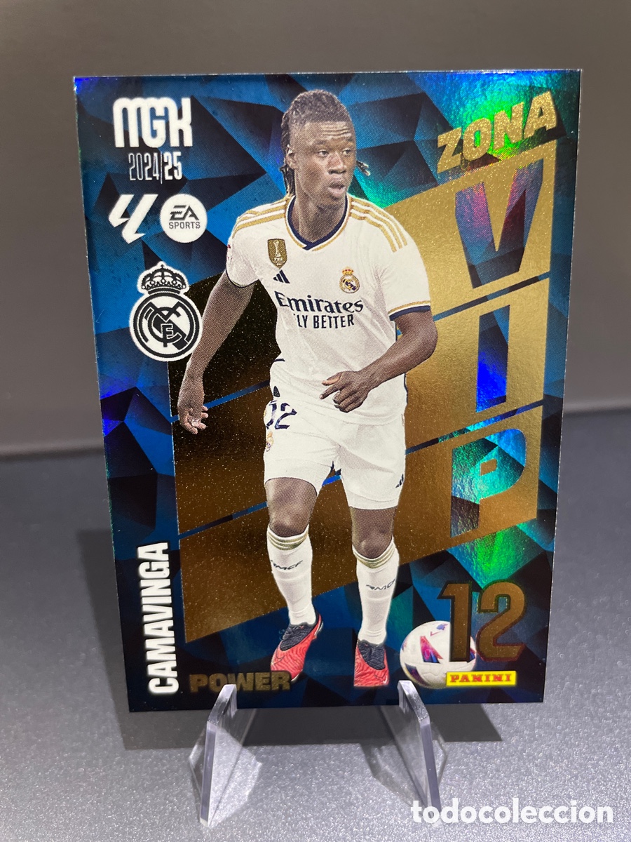 Cartes &agrave; collectionner de Football: Camavinga P392 VIP Power MGK 2024-25 Panini Megacracks Real Madrid