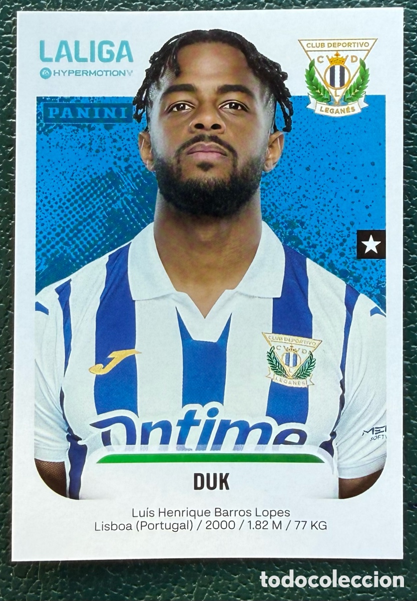 Cromos de f&uacute;tbol: 283 DUK CD LEGANES CROMOS ALBUM LA LIGA HYPERMOTION 2025 2026 25 26 PANINI
