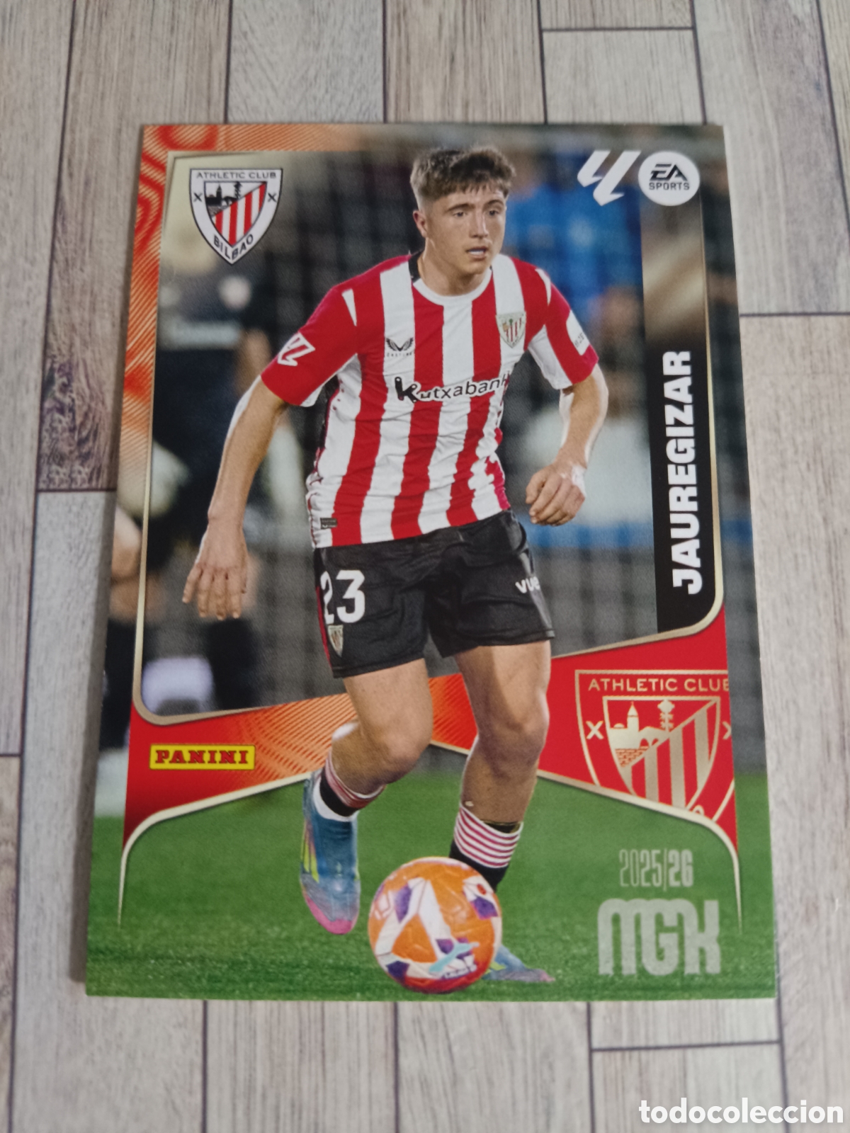 Cromos de F&uacute;tbol: 46 JAUREGIZAR ATHLETIC DE BILBAO MEGACRACKS 2025 2026 PANINI 25 26