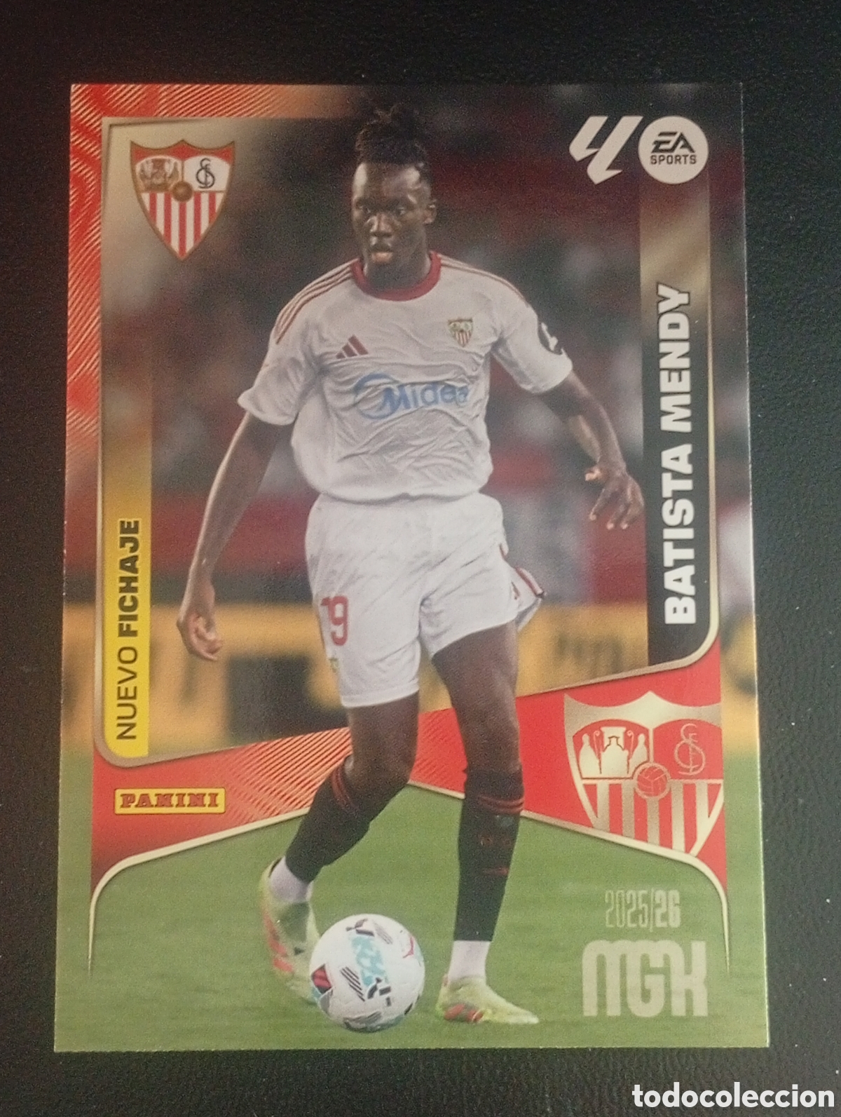 Figurine di Calcio: 498 nuevo fichaje BATISTA MENDY SEVILLA MEGACRACKS 2025 2026 25 26 CROMOS PANINI TOPPS