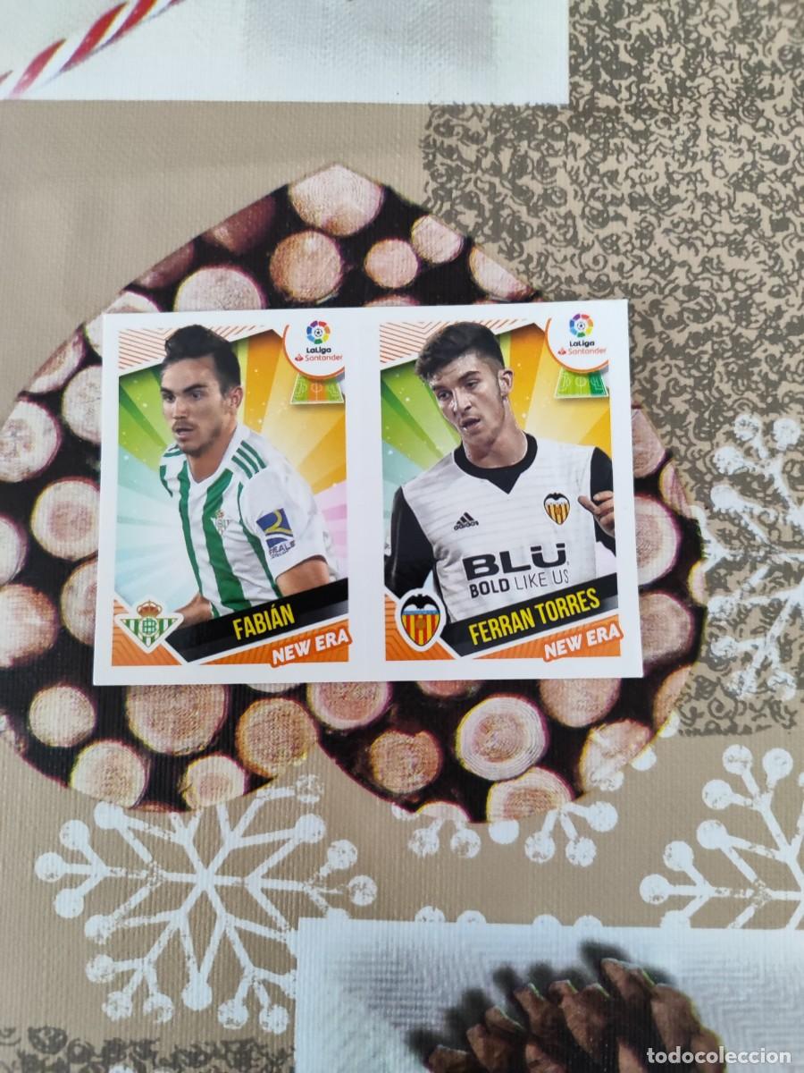 Fu&szlig;ball-Sticker: CROMO N&Uacute;MERO 5 NEW ERA ROOKIE FERRAN TORRES. LIGA ESTE 18/19.