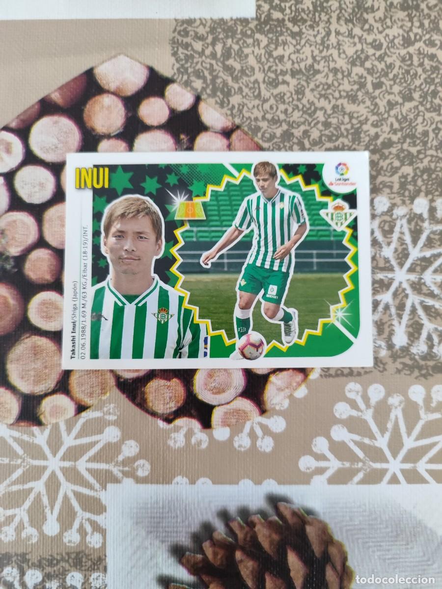 Fu&szlig;ball-Sticker: CROMO N&Uacute;MERO 12 BIS COLOCA INUI BETIS. LIGA ESTE 18/19. TERCERA EDICI&Oacute;N.
