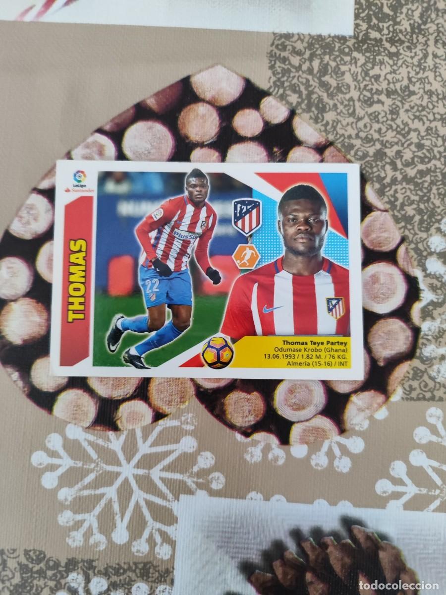 Fu&szlig;ball-Sticker: CROMO N&Uacute;MERO 13A THOMAS ATL&Eacute;TICO DE MADRID. LIGA ESTE 17/18.