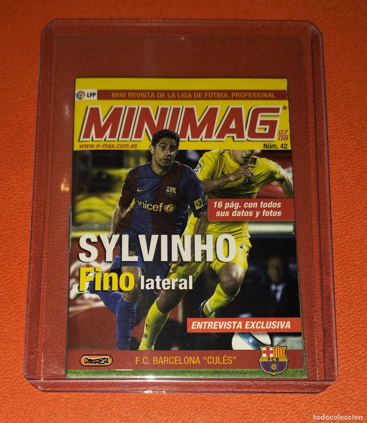 Figurine di Calcio: 42 SYLVINHO FC BARCELONA MINIMAG MINI REVISTA TIPO CARD O CROMOS LA LIGA 2007 2008 07 08 E-MAX