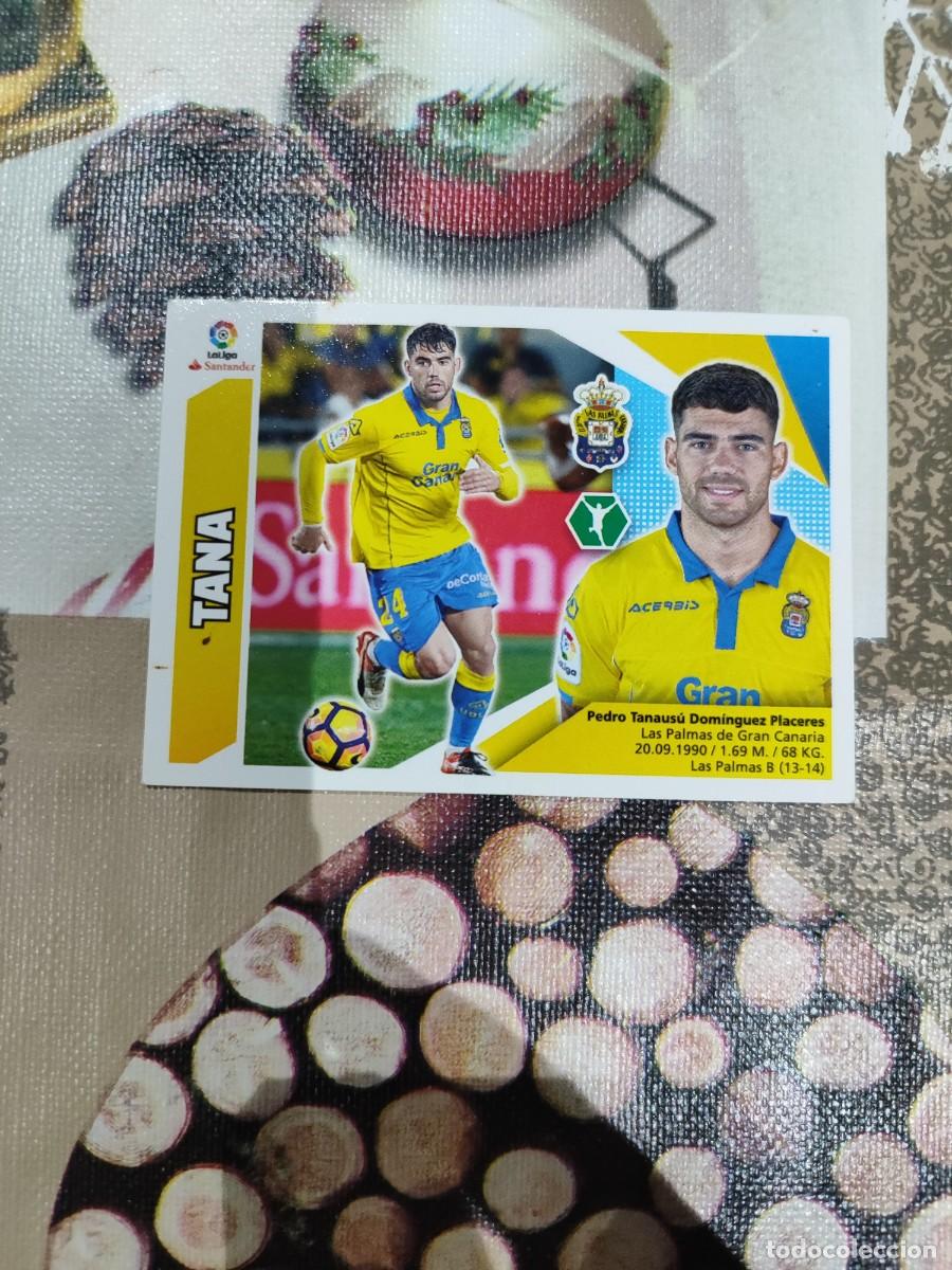 Fu&szlig;ball-Sticker: CROMO N&Uacute;MERO 15 TANA LAS PALMAS. LIGA ESTE 17/18.