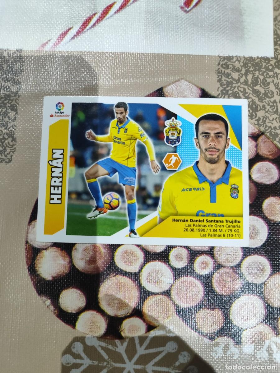 Figurine di Calcio: CROMO N&Uacute;MERO 9 HERN&Aacute;N LAS PALMAS. LIGA ESTE 17/18.