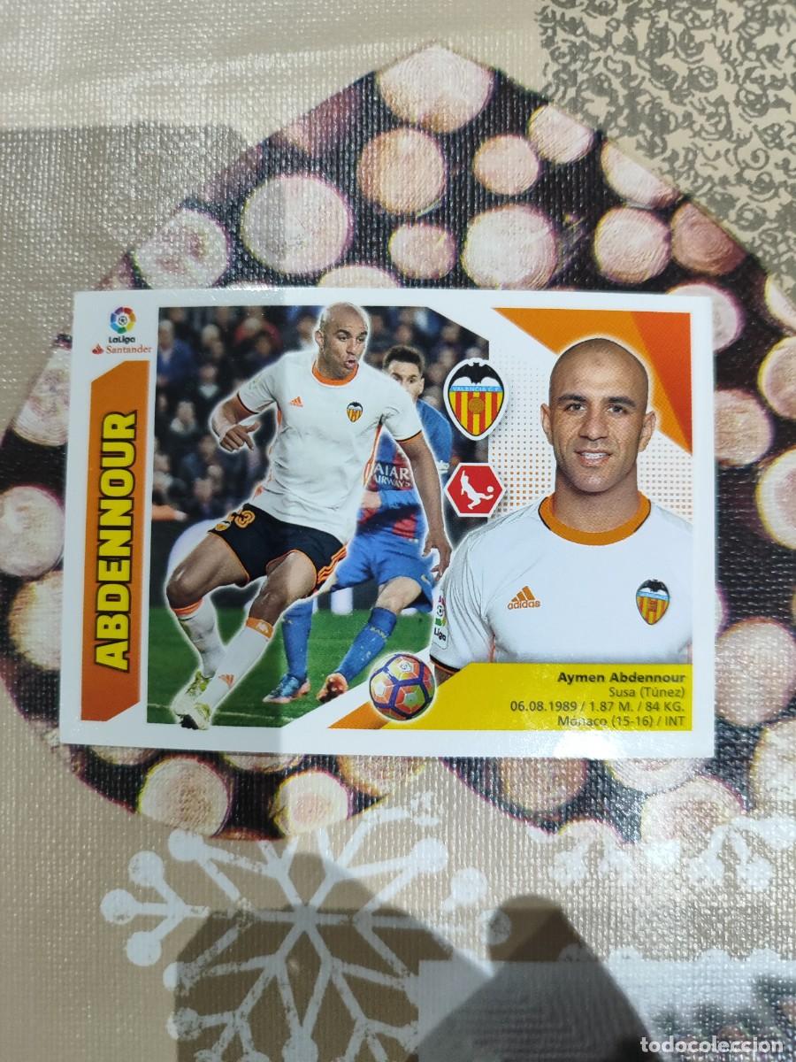 Figurine di Calcio: CROMO N&Uacute;MERO 6A ABDENNOUR VALENCIA. LIGA ESTE 17/18.