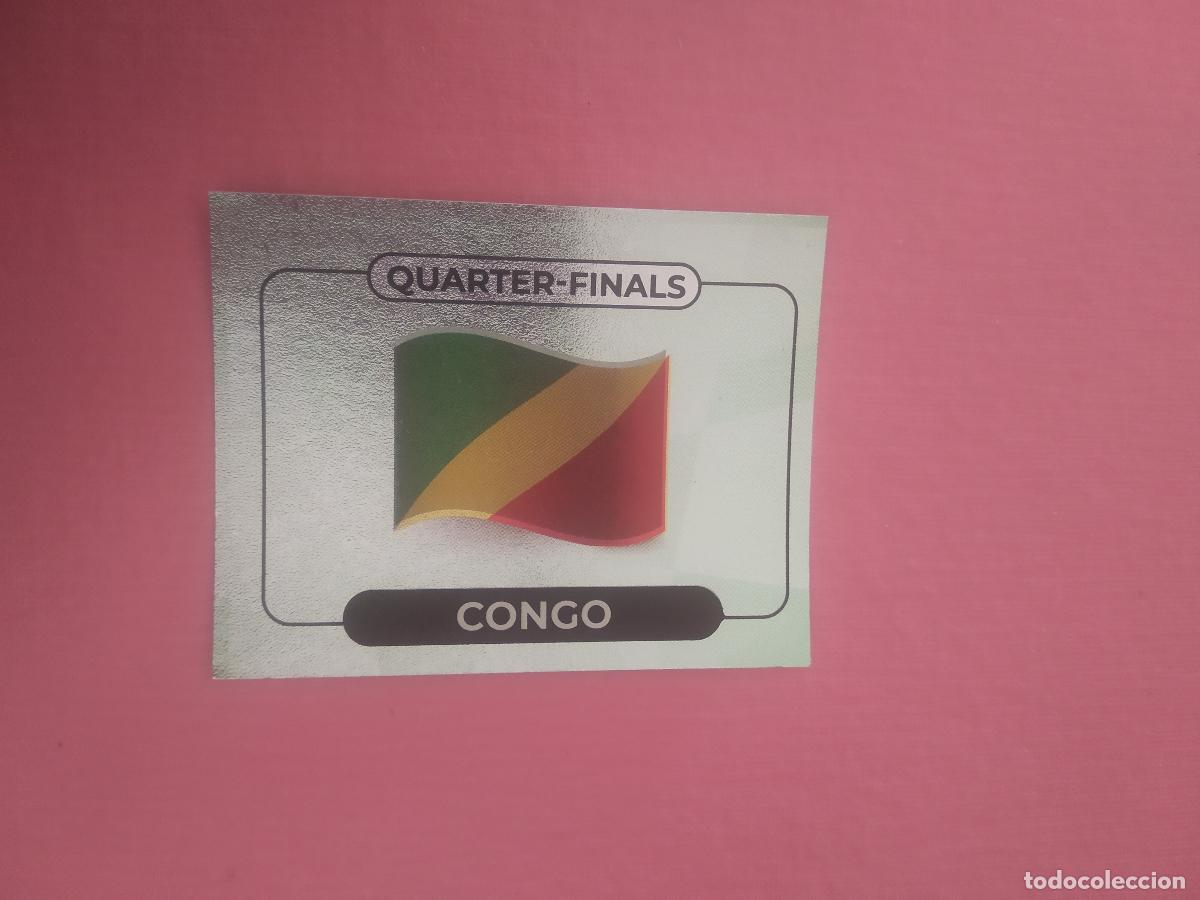 Figurine di Calcio: Q-F1 QUARTER-FINALS CONGO ESCUDO CROMO FUTBOL COPA AFRICA 2015 AFRICA CUP OF NATIONS SPHINX