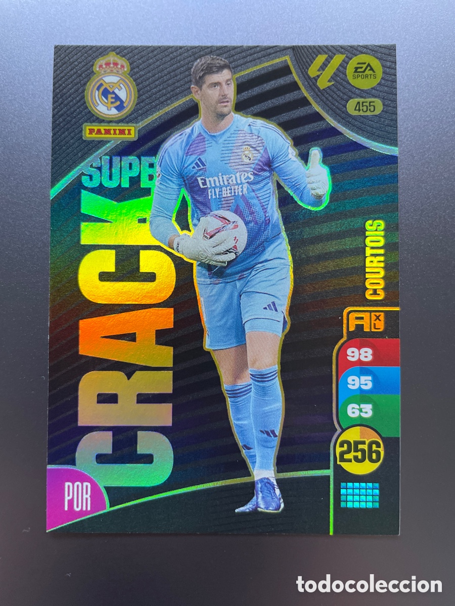 Cromos de F&uacute;tbol: Courtois 455 Super Crack Adrenalyn XL Panini 2024-25 Real Madrid