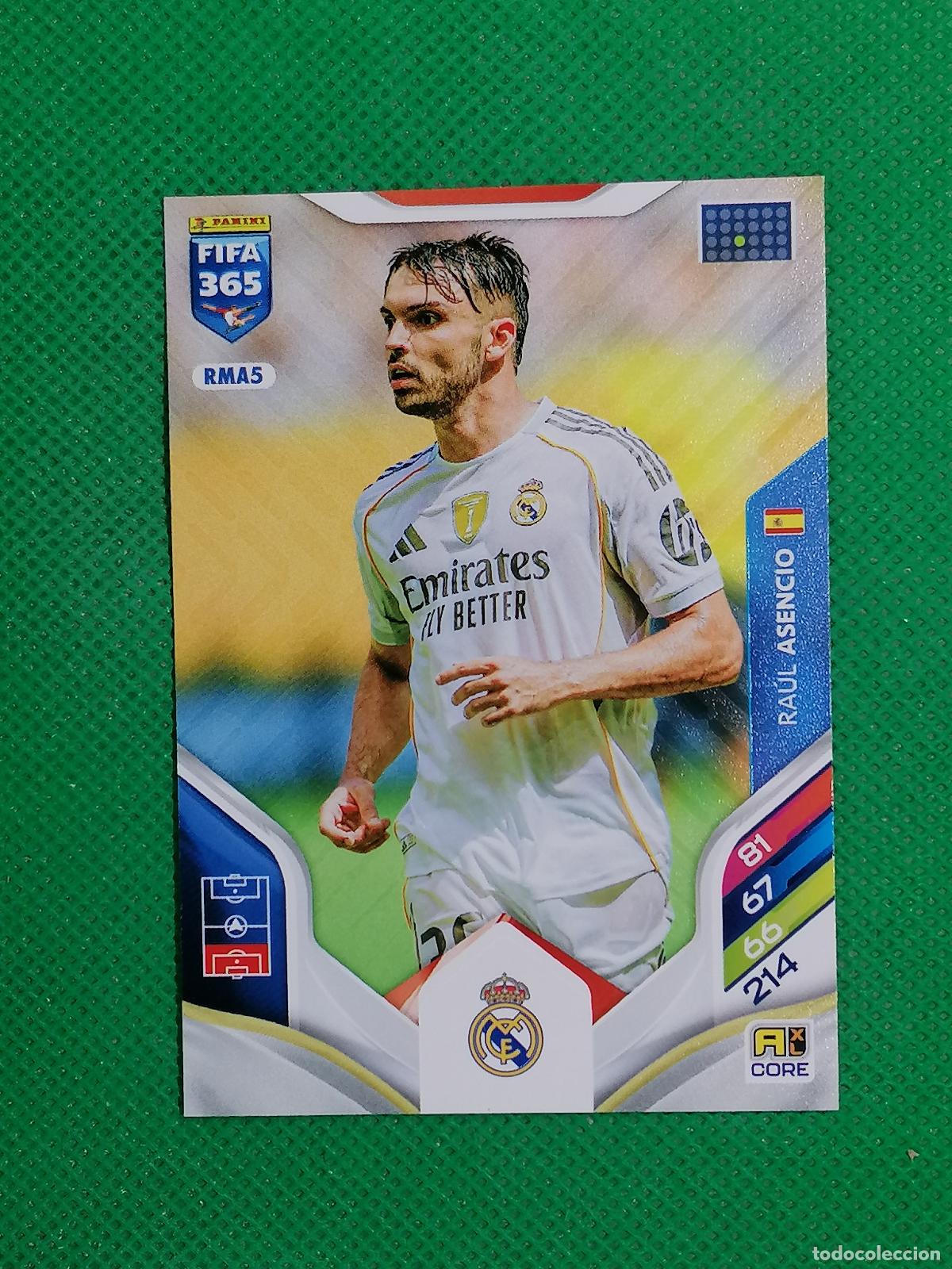 Cromos de F&uacute;tbol: RMA5 RAUL ASENCIO REAL MADRID ⚽ PANINI ADRENALYN FIFA 365 2025 2026 25 26 ⚽