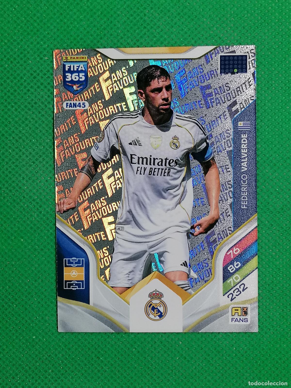 Figurine di Calcio: FAN45 FEDERICO VALVERDE REAL MADRID FANS FAVOURITE ⚽ PANINI ADRENALYN FIFA 365 2025 2026 25 26 ⚽