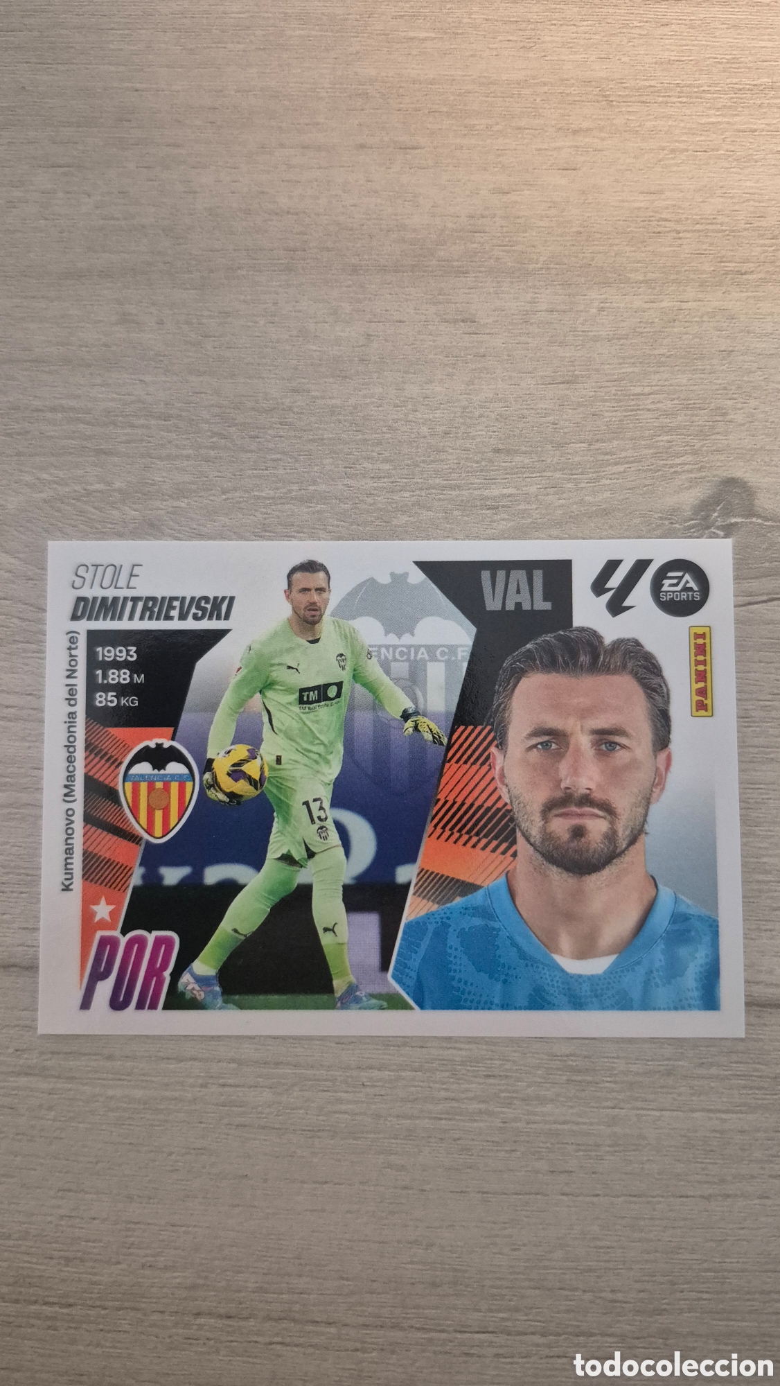 Figurine di Calcio: N&deg;3 Valencia Dimitrievski Liga Este 25/26