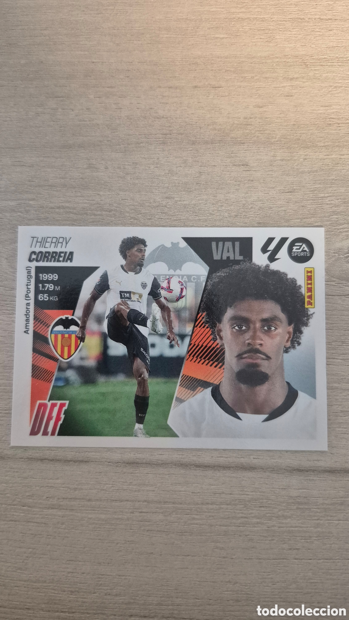 Fu&szlig;ball-Sticker: N&deg;5A Valencia Correia Liga Este 25/26