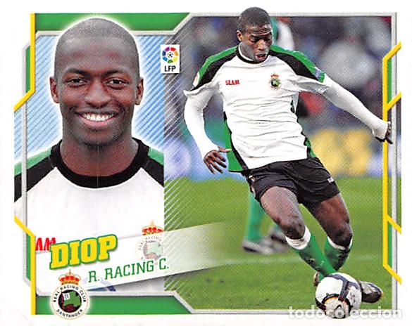 Fu&szlig;ball-Sticker: EDICIONES ESTE 10/11 2010/2011 #9 DIOP (R. RACING CLUB) SIN PEGAR