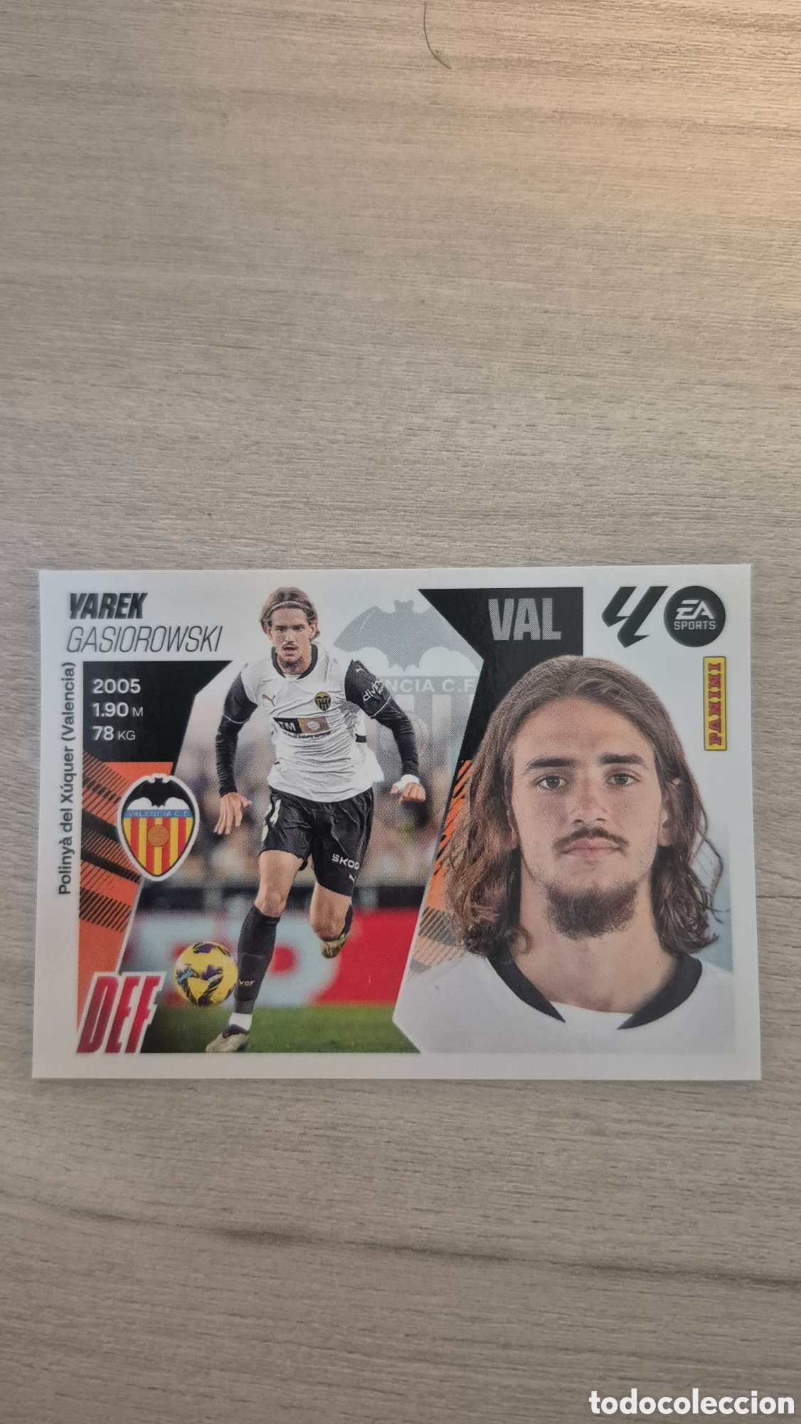Cromos de Futebol: N&deg;9A Valencia Yarek Liga Este 25/26