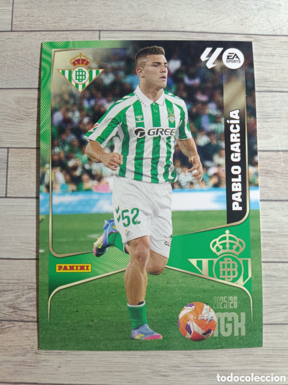 Cromos de F&uacute;tbol: 104 PABLO GARC&Iacute;A REAL BETIS MEGACRACKS 2025 2026 PANINI 25 26