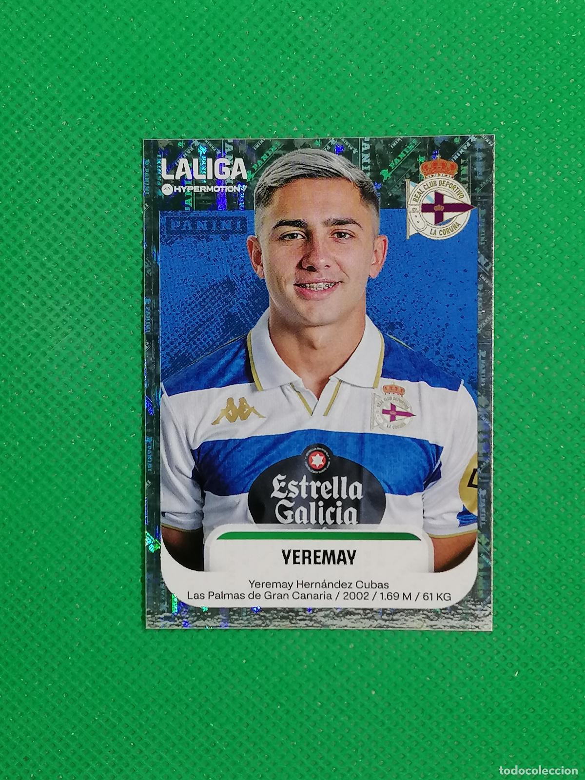 Cromos de F&uacute;tbol: 188 YEREMAY DEPORTIVO CORU&Ntilde;A ⚽ PANINI LIGA HYPERMOTION 25 26 2025 2026 ⚽