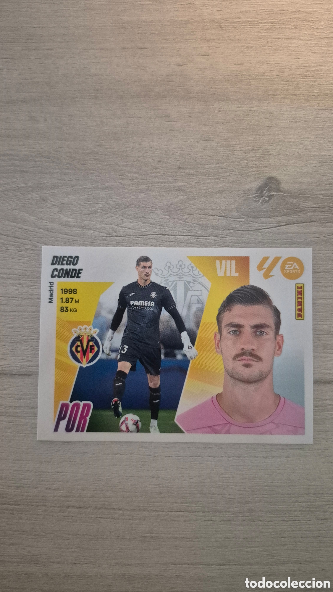 Fu&szlig;ball-Sticker: N&deg;4 Villarreal Diego Conde Liga Este 25/26