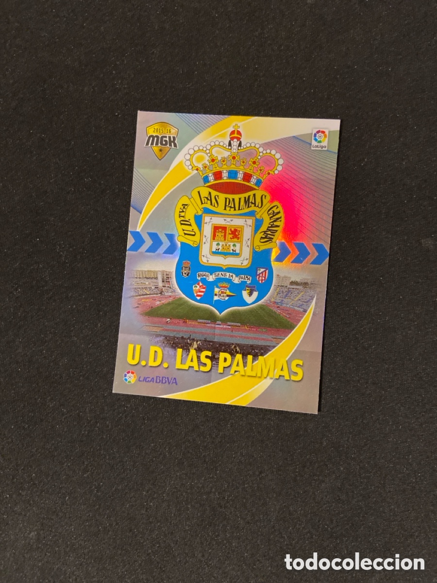 Figurine di Calcio: ESCUDO 271 (LAS PALMAS) PANINI MEGACRACKS 2015-2016 15 16 CROMO CARTA M-2