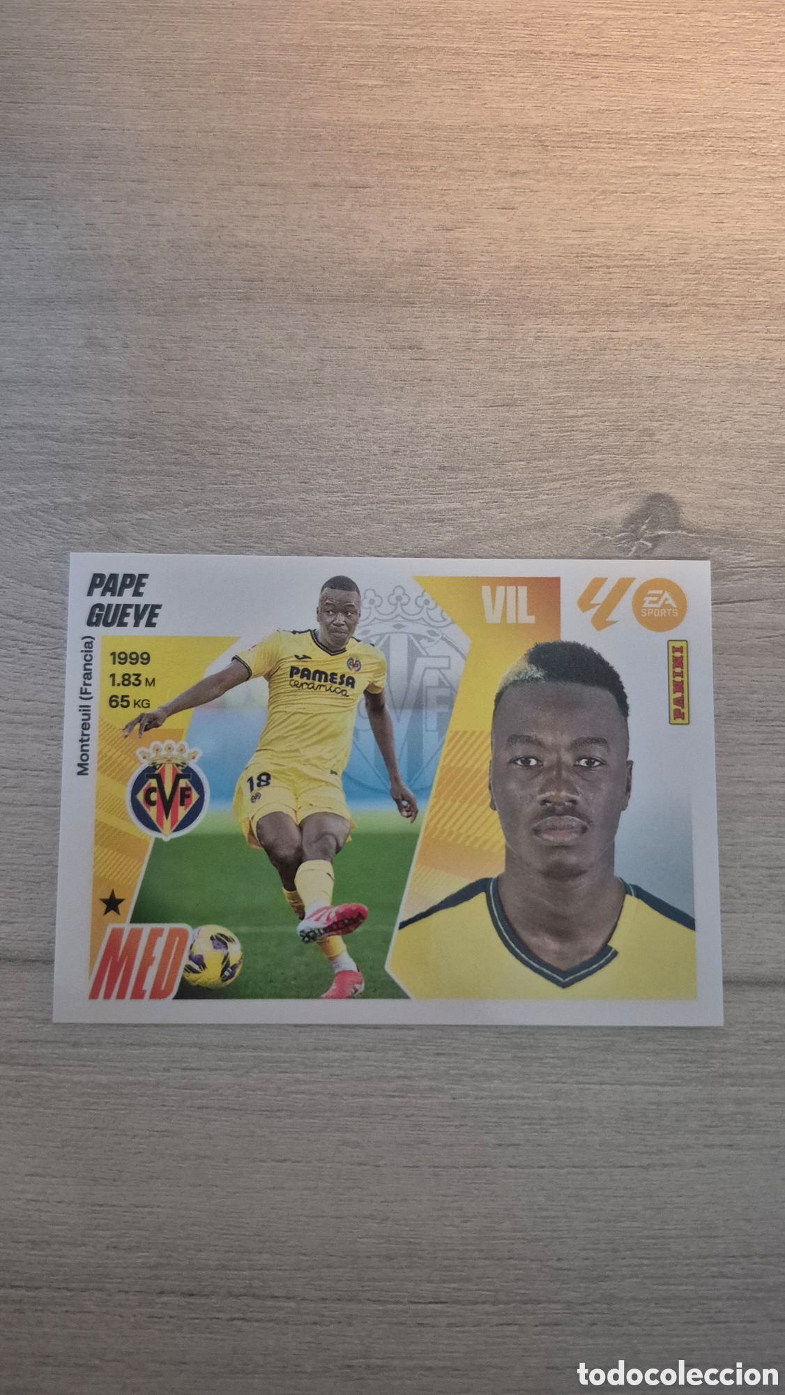 Figurine di Calcio: N&deg;12 Villarreal Pape Gueye Liga Este 25/26