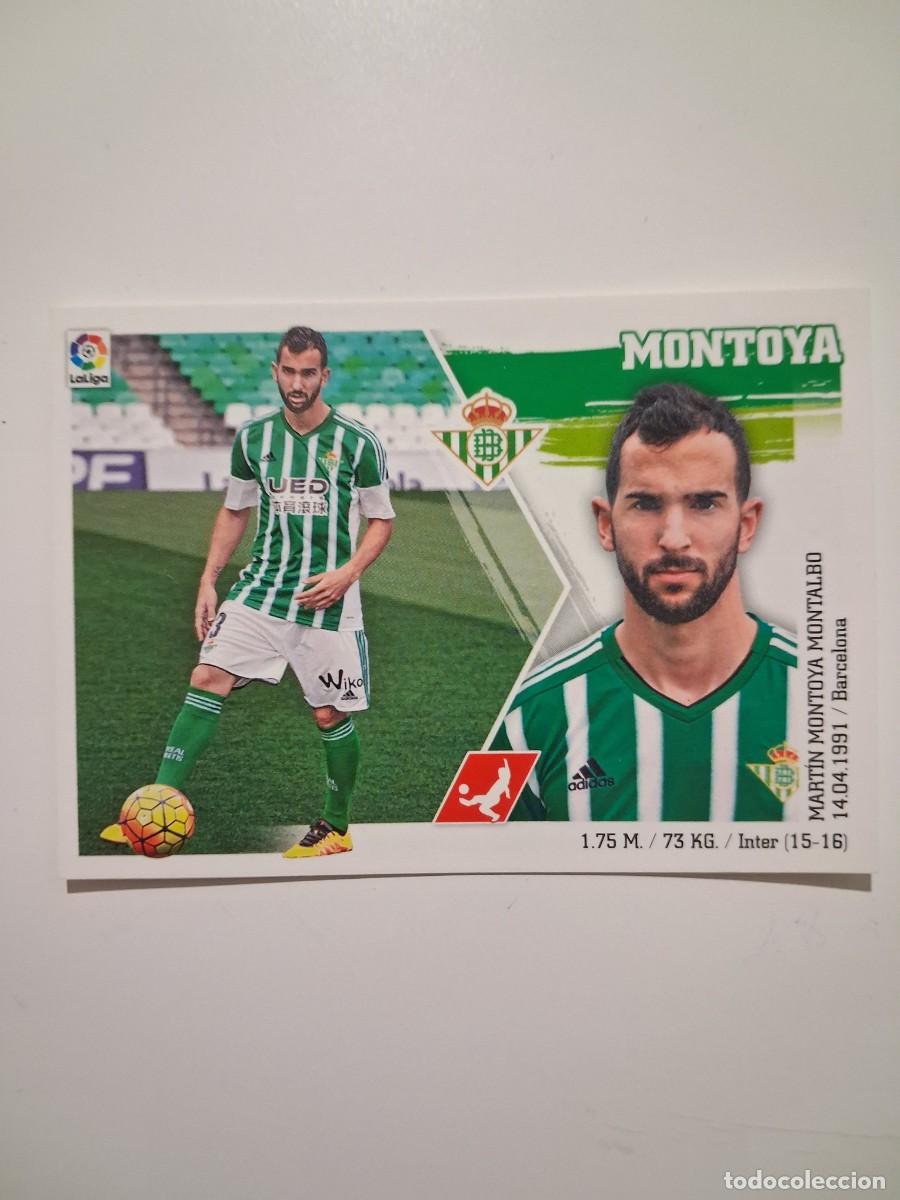 Cromos de F&uacute;tbol: Liga 2015 2016 Ediciones Este Sin Pegar Mercado de invierno 4 Montoya Real Betis