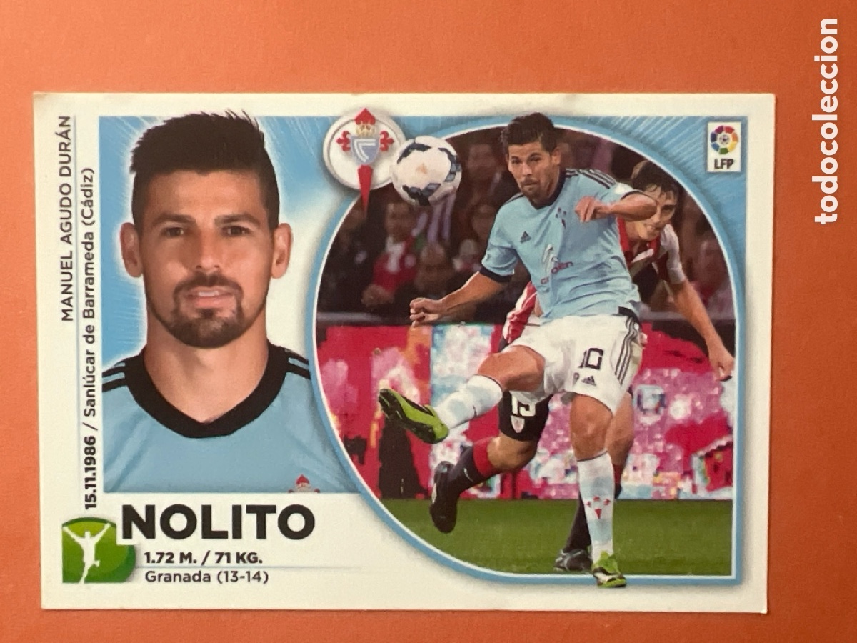 Figurine di Calcio: C7171. N&ordm; 18 Nolito RC Celta Liga Este 14 15
