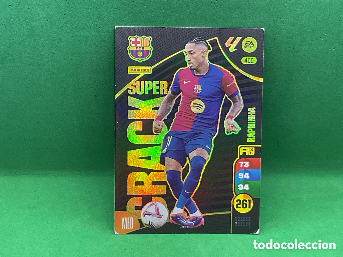 Cromos de F&uacute;tbol: RAPHINHA F. C. BARCELONA SUPER CRACK 450 PANINI ADRENALYN XL LIGA 2024/2025 24 25