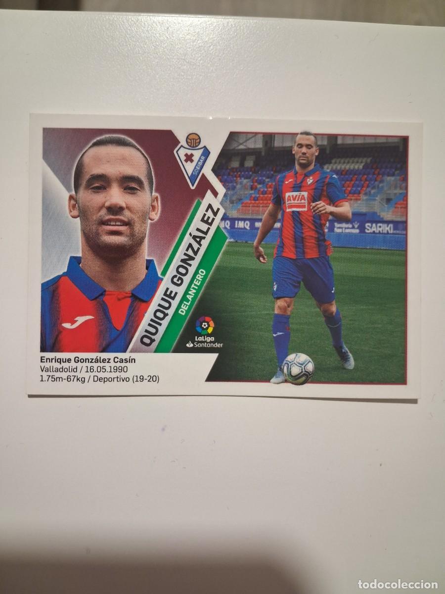Fu&szlig;ball-Sticker: Ediciones Este 2019 2020 19 20 Ultimos Fichajes Segunda Edicion SD Eibar 21 Quique Gonzalez