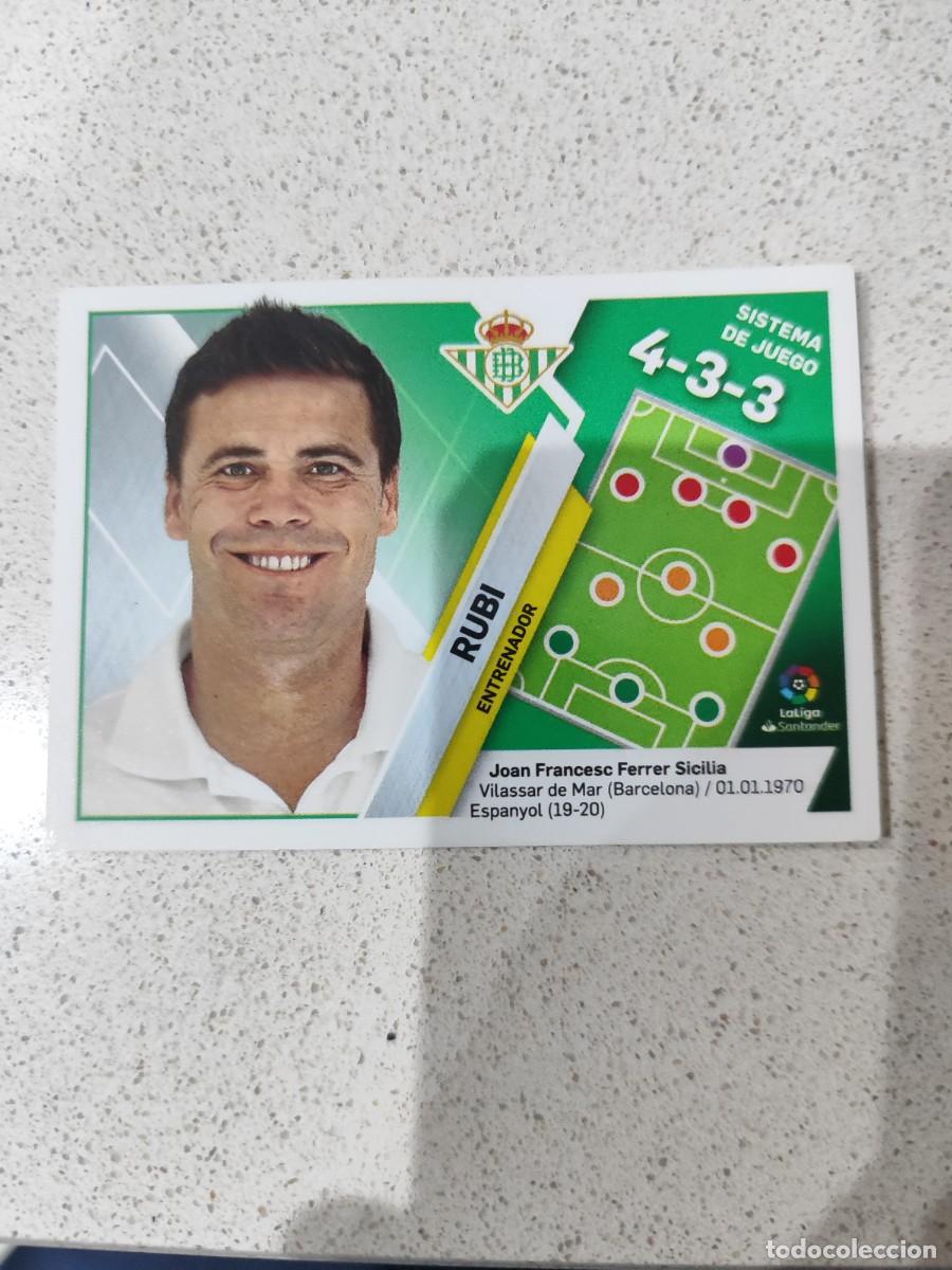 Fu&szlig;ball-Sticker: CROMO N&Uacute;MERO 10 RUBI ESCUDOS/ENTRENADORES BETIS. LIGA ESTE 19/20.