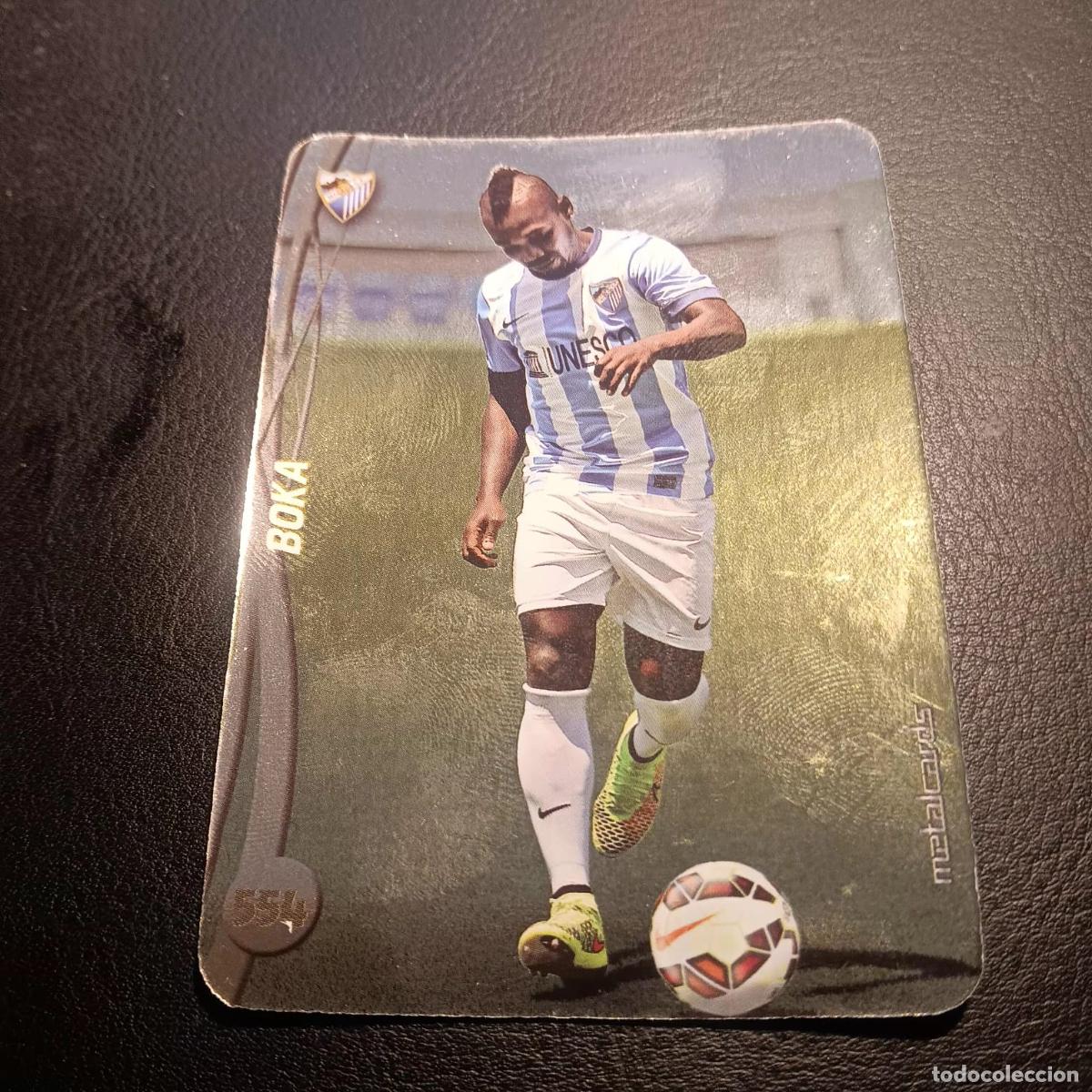 Cromos de Futebol: BOKA � MALAGA � 554 � TOP 2015 � BRILLO LISO � MUNDICROMO 2015 14 15