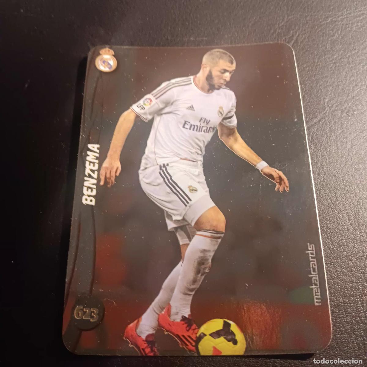 Cromos de F&uacute;tbol: BENZEMA � REAL MADRID � 623 � TOP 2015 � BRILLO LISO � MUNDICROMO 2015 14 15