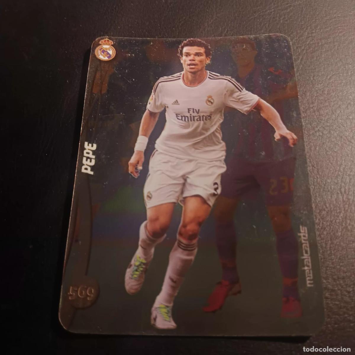 Football Stickers: PEPE � REAL MADRID � 569 - TOP 2015 � BRILLO LISO � MUNDICROMO 2015 14 15