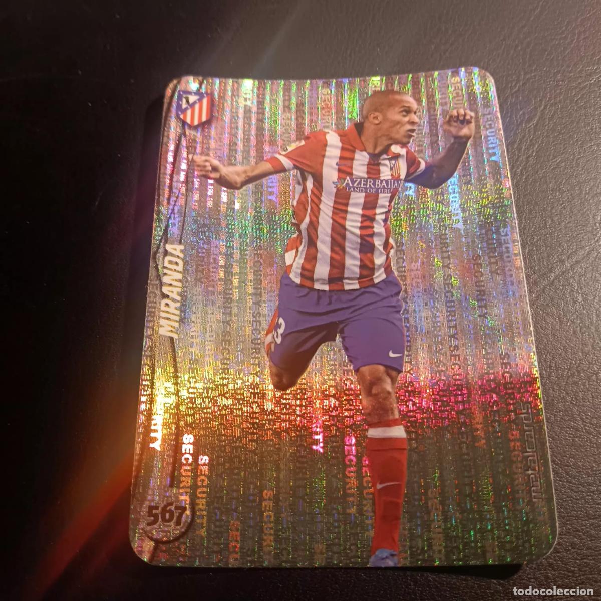Fu&szlig;ball-Sticker: MIRANDA � AT MADRID � 567 � TOP 2015 � SECURITY � MUNDICROMO 2015 14 15