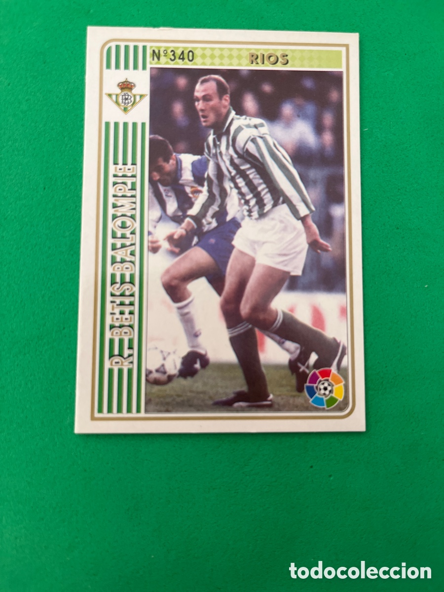 Cromos de f&uacute;tbol: RIOS 340 REAL BETIS LAS FICHAS DE LA LIGA 1994 1995 MUNDICROM 94 95 MC CARD