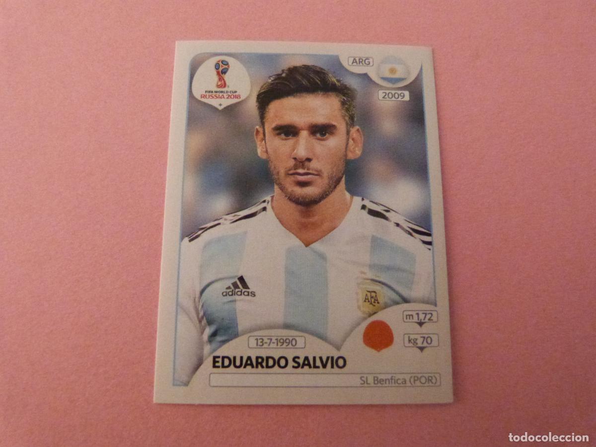 Cromos de F&uacute;tbol: CROMO FUTBOL EDUARDO SALVIO ARGENTINA SIN PEGAR N&ordm; 286 MUNDIAL RUSIA 2018 PANINI