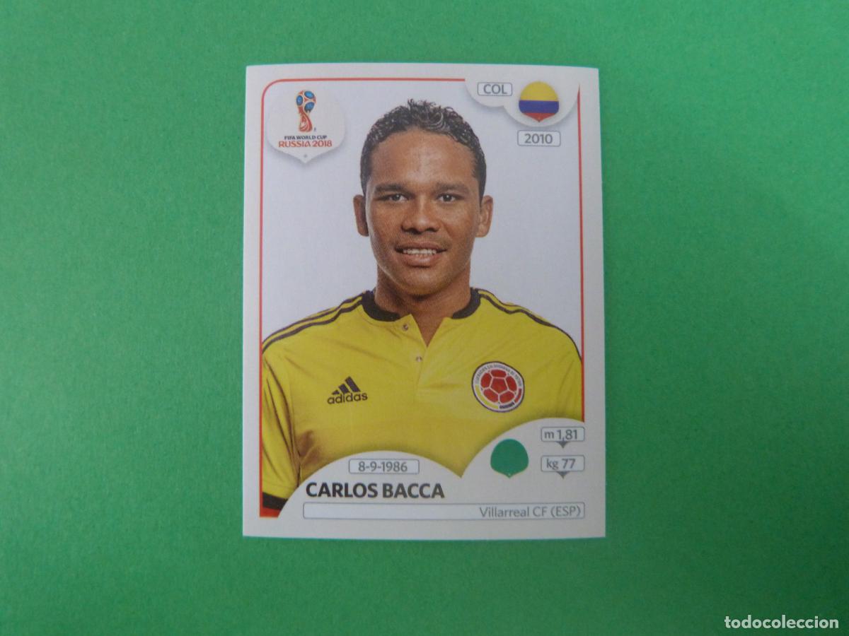 Cromos de F&uacute;tbol: CROMO FUTBOL CARLOS BACCA COLOMBIA SIN PEGAR N&ordm; 648 MUNDIAL RUSIA 2018 PANINI