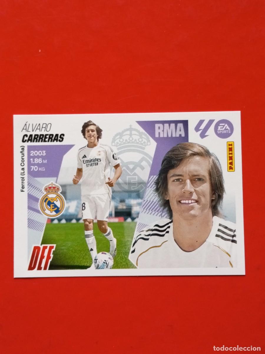 Cromos de F&uacute;tbol: Liga este 25 26 Panini CARRERAS FICHAJE N&deg;18 REAL MADRID nuevo sin pegar