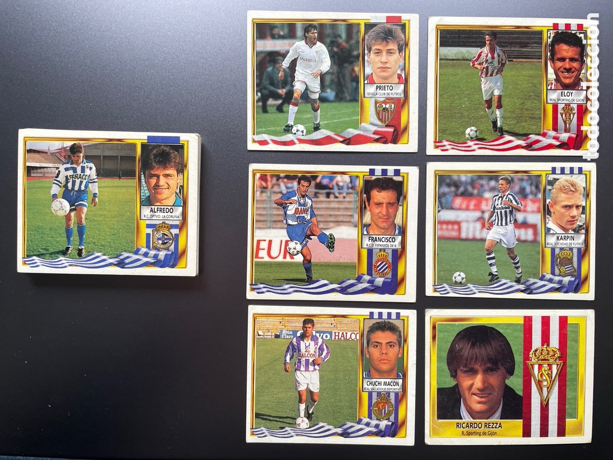 Figurine di Calcio: Lote 23 cromos Liga Este 1995-96 Incluye 1 coloca