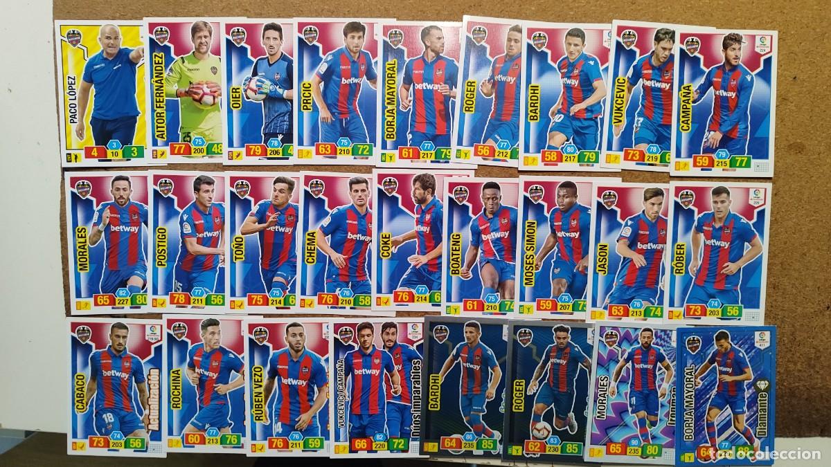 Fu&szlig;ball-Sticker: ADRENALYN XL 2018/19 LOTE DE 26 CARTAS DEL LEVANTE CON ESPECIALES # PANINI
