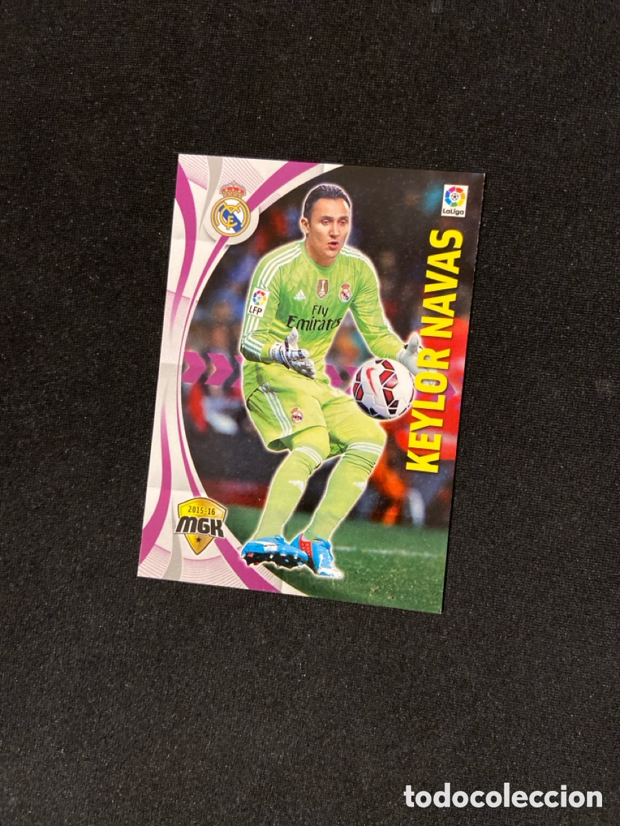 Cromos de F&uacute;tbol: KEYLOR NAVAS 328 (REAL MADRID) PANINI MEGACRACKS 2015-2016 15 16 CROMO CARTA M-2