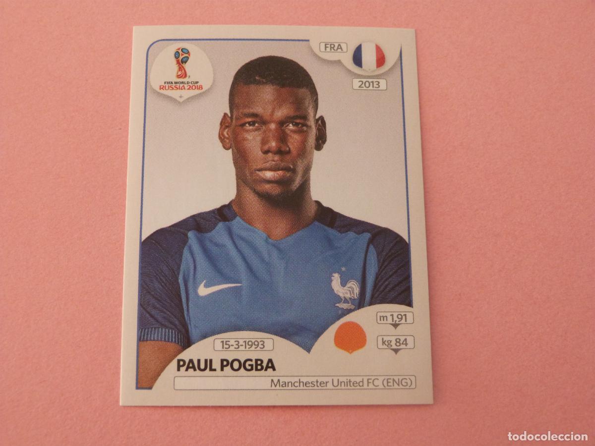 Cromos de f&uacute;tbol: CROMO FUTBOL POGBA FRANCIA SIN PEGAR N&ordm; 205 MUNDIAL RUSIA 2018 PANINI