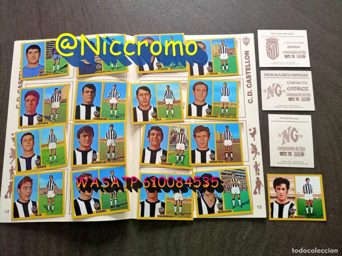 Cromos de Futebol: 17 CROMOS JUGADORES DEL CASTELLON LIGA 72 73 EDITA NG / 2025 MAS EN NICCROMO