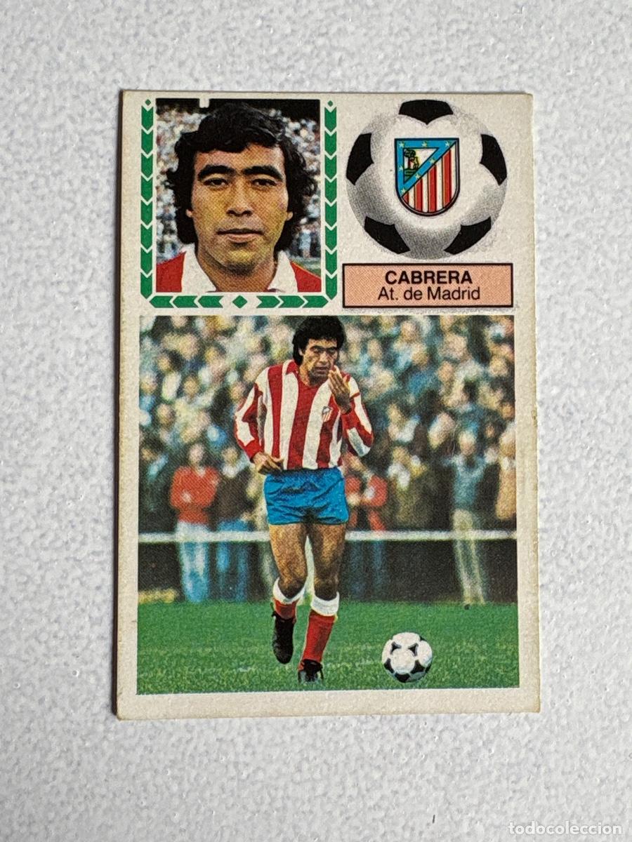 Fu&szlig;ball-Sticker: 15. CROMO LIGA ESTE 1983-84 SIN PEGAR CABRERA ATL&Eacute;TICO DE MADRID