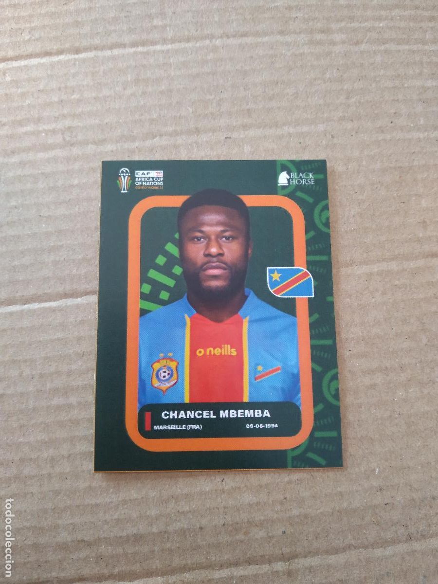 Cromos de Futebol: 376 CHANCEL MBEMBA DR CONGO CROMO FUTBOL AFRICA CUP 23 COPA AFRICA 2023 BLACK HORSE