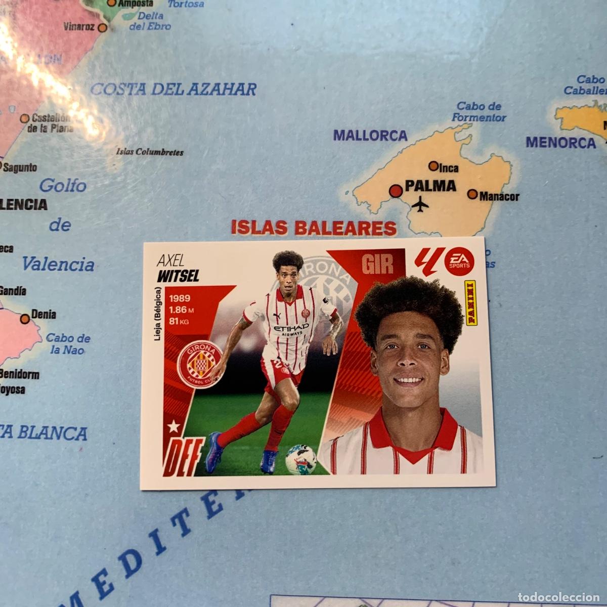 Cromos de f&uacute;tbol: Witsel coloca n&uacute;mero 8 Bis del Girona cromo liga este 25-26 2025-2026