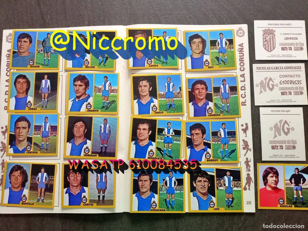 Cromos de Futebol: 17 CROMOS JUGADORES DEPORTIVO CORU&Ntilde;A LIGA 72 73 EDITA NG / 2025 MAS EN NICCROMO
