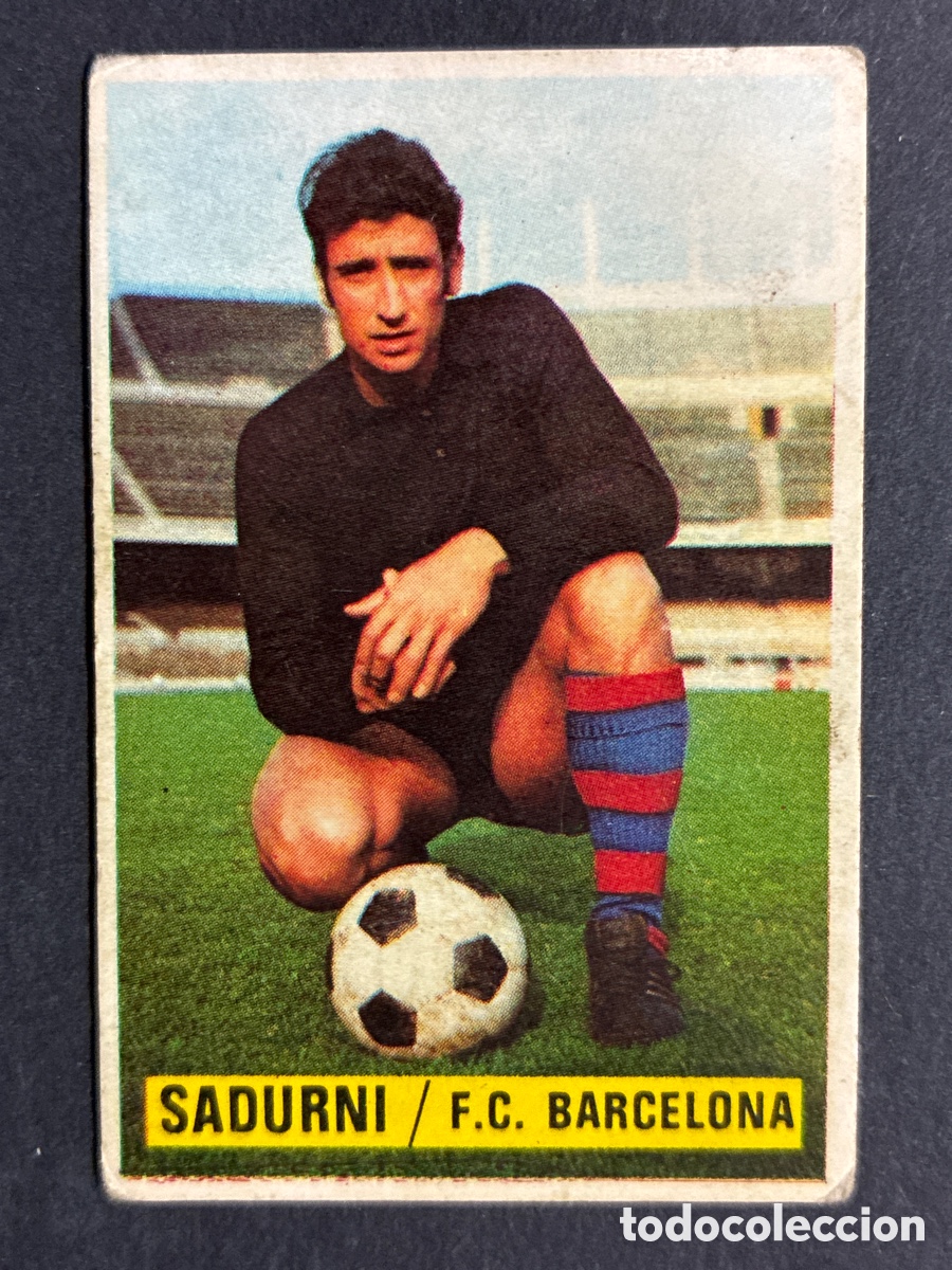 Cromos de Futebol: CROMO FUTBOL SIN PEGAR SADURNI F.C BARCELONA LIGA 1974 - 1975 EDITORIAL ESTE
